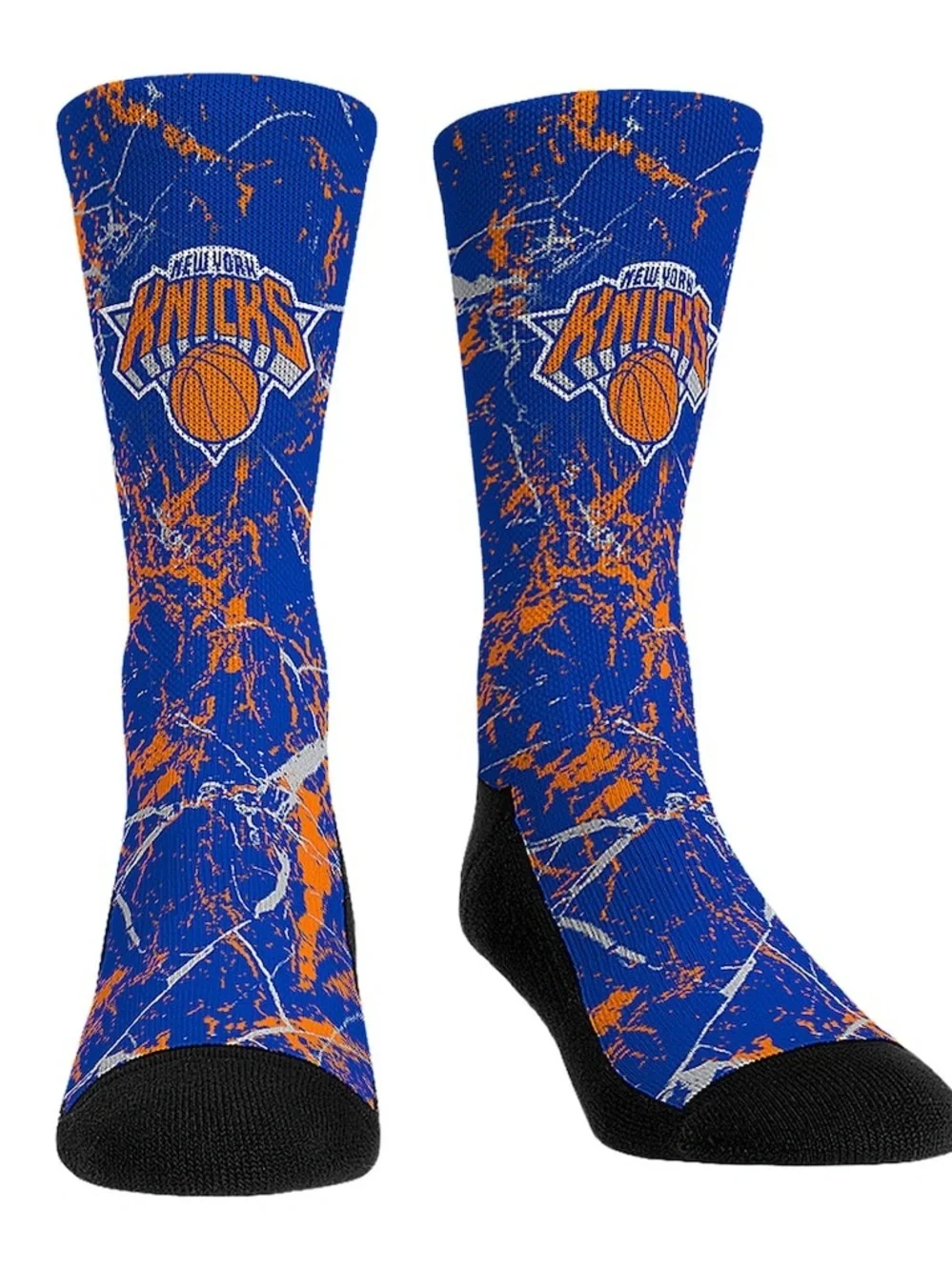 New York Knicks Rock Em Socks Three-Pack Crew Socks Set Tie Die L/XL NWOT